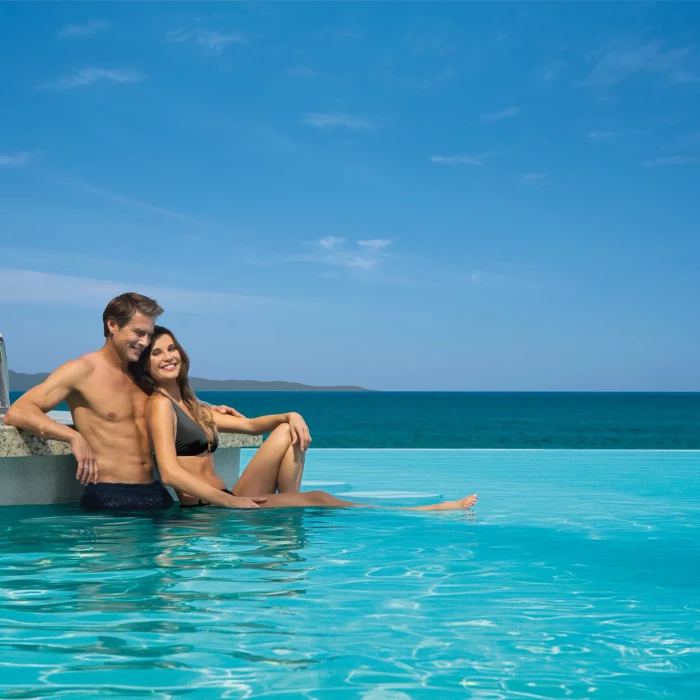 Swim up bar  at Dreams Vallarta Bay Resort and Spa