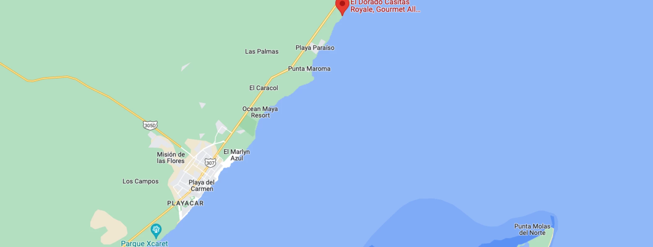 Google map of El dorado casitas royale