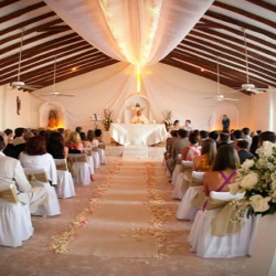 Catholic ceremony in Chapel venue at El dorado maroma