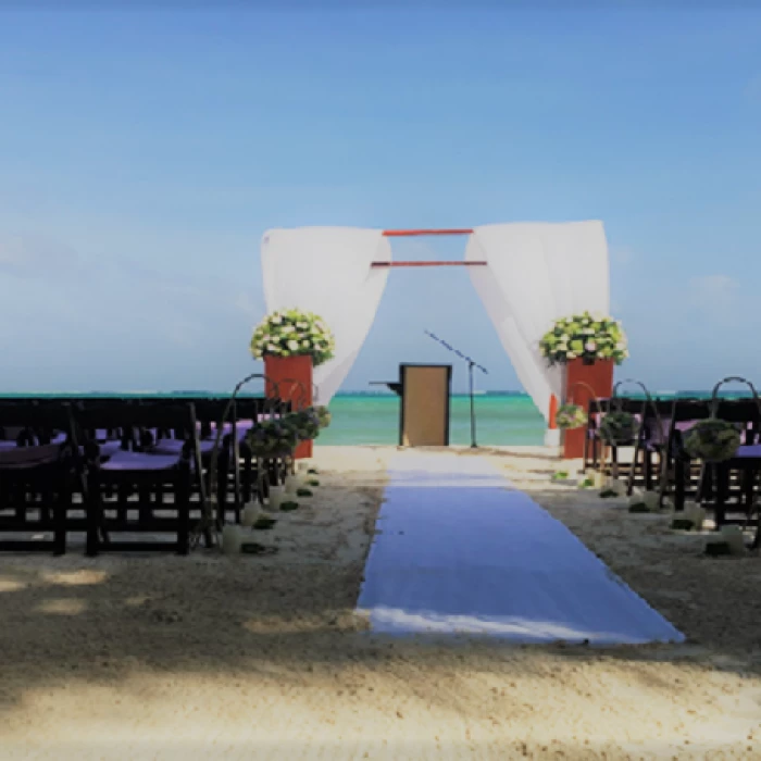 Ceremony in Gazebo 24 venue at El dorado maroma