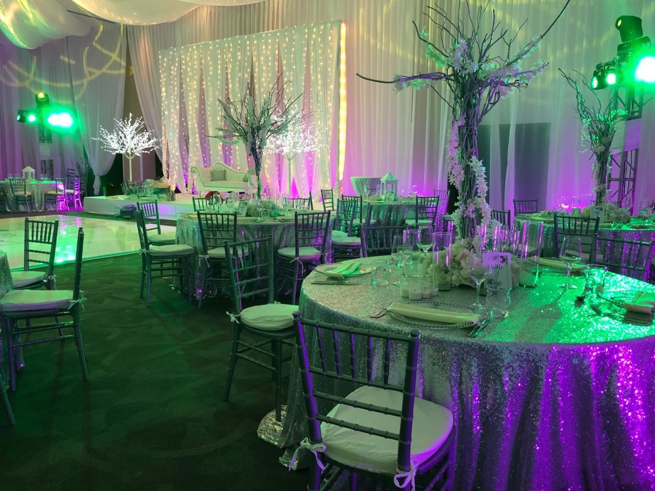 Dinner reception in Salon Royale Venue at El Dorado Resort