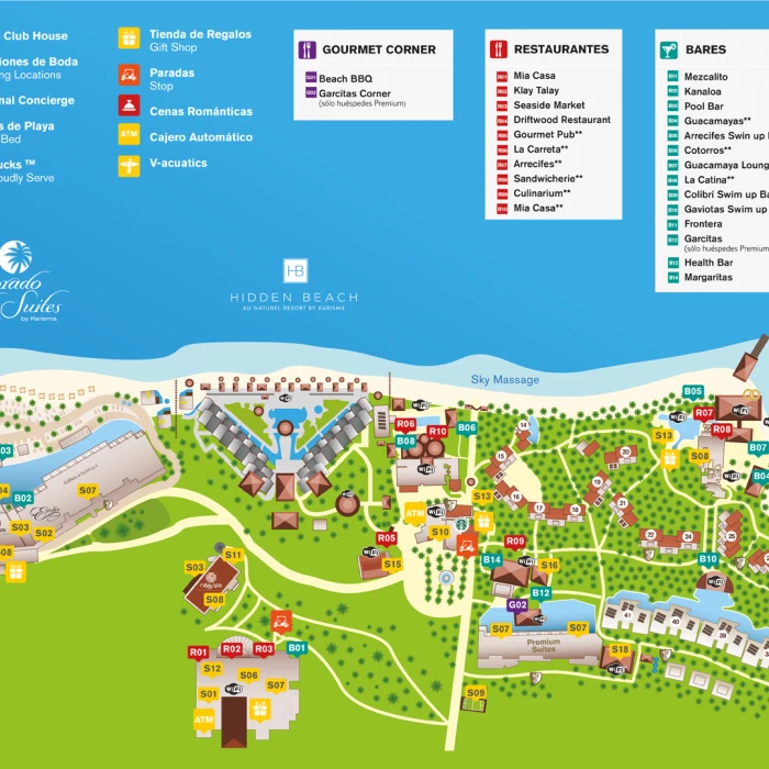 El Dorado Seaside Palms Resort Maps