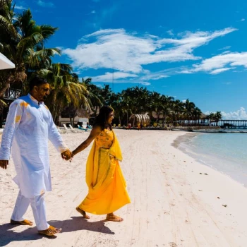 Indian wedding in Beach Pergola venue at El dorado seaside suites