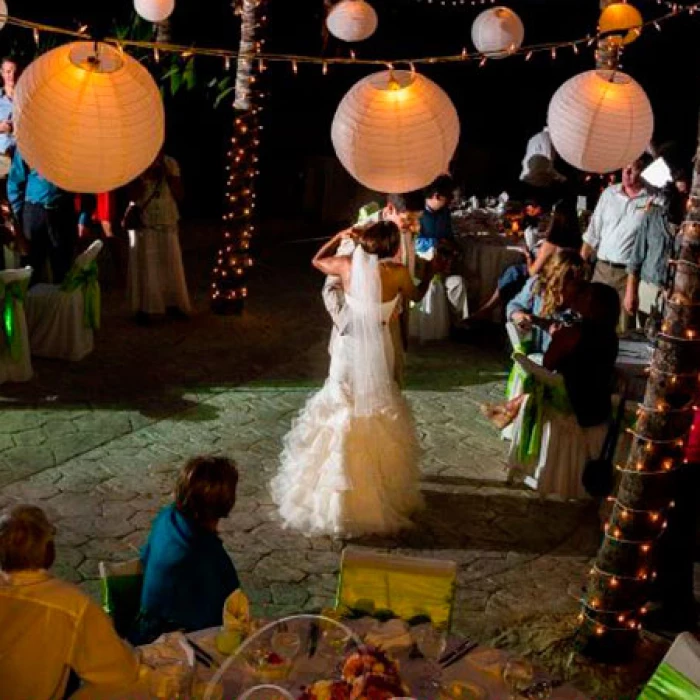 White gazebo venue at El dorado seaside suites