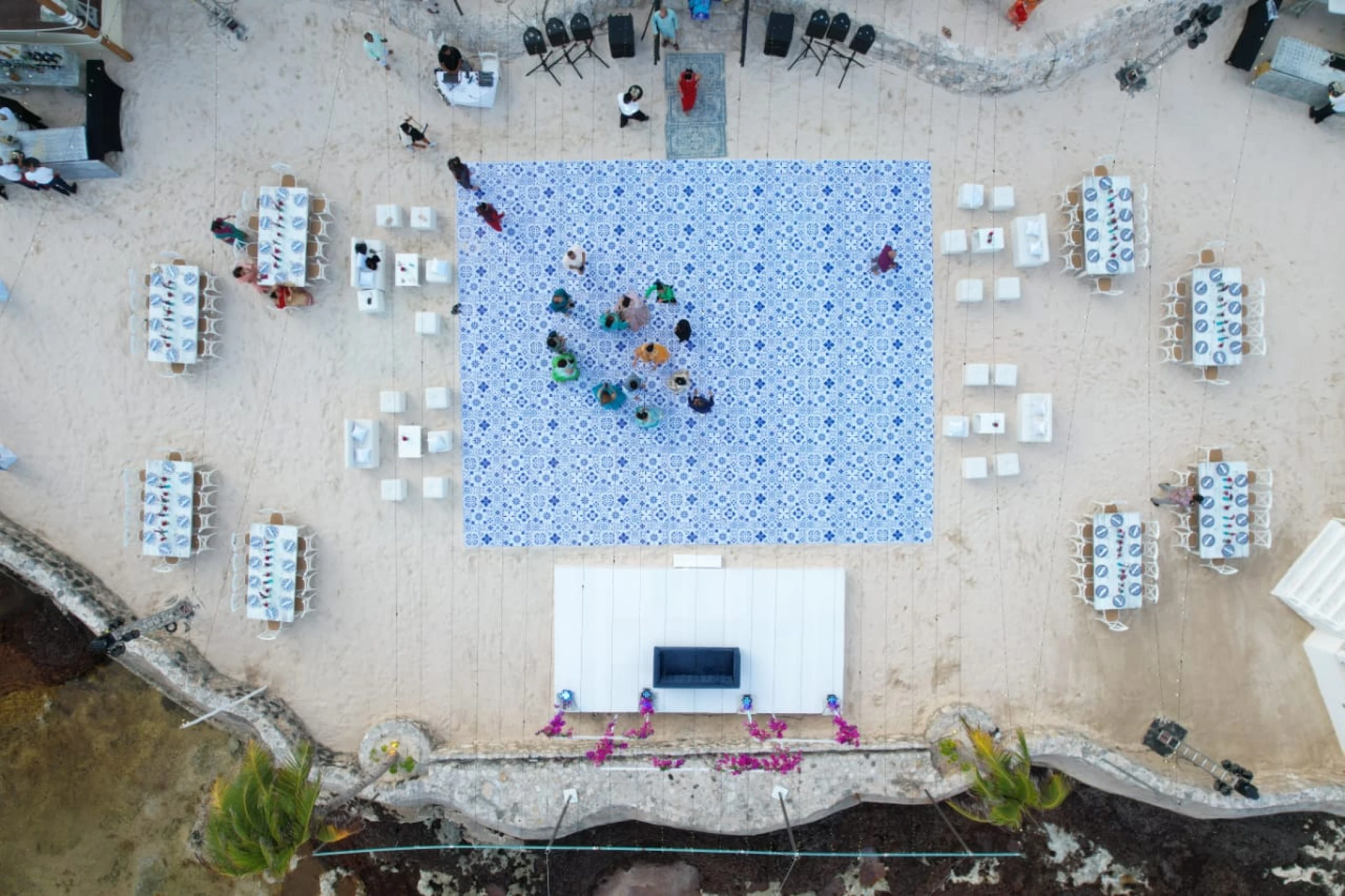 White gazebo venue at El dorado resort
