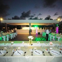 Dinner reception on x lounge at Excellence el carmen dominic republic