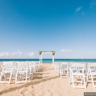 Ceremony in the beach at Excellence El Carmen Dominic Republic