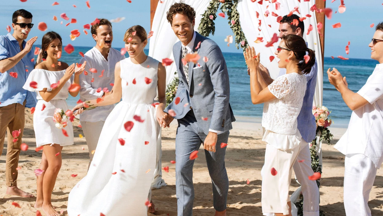 Ceremony on the beach at Excellence El Carmen Dominic Republic