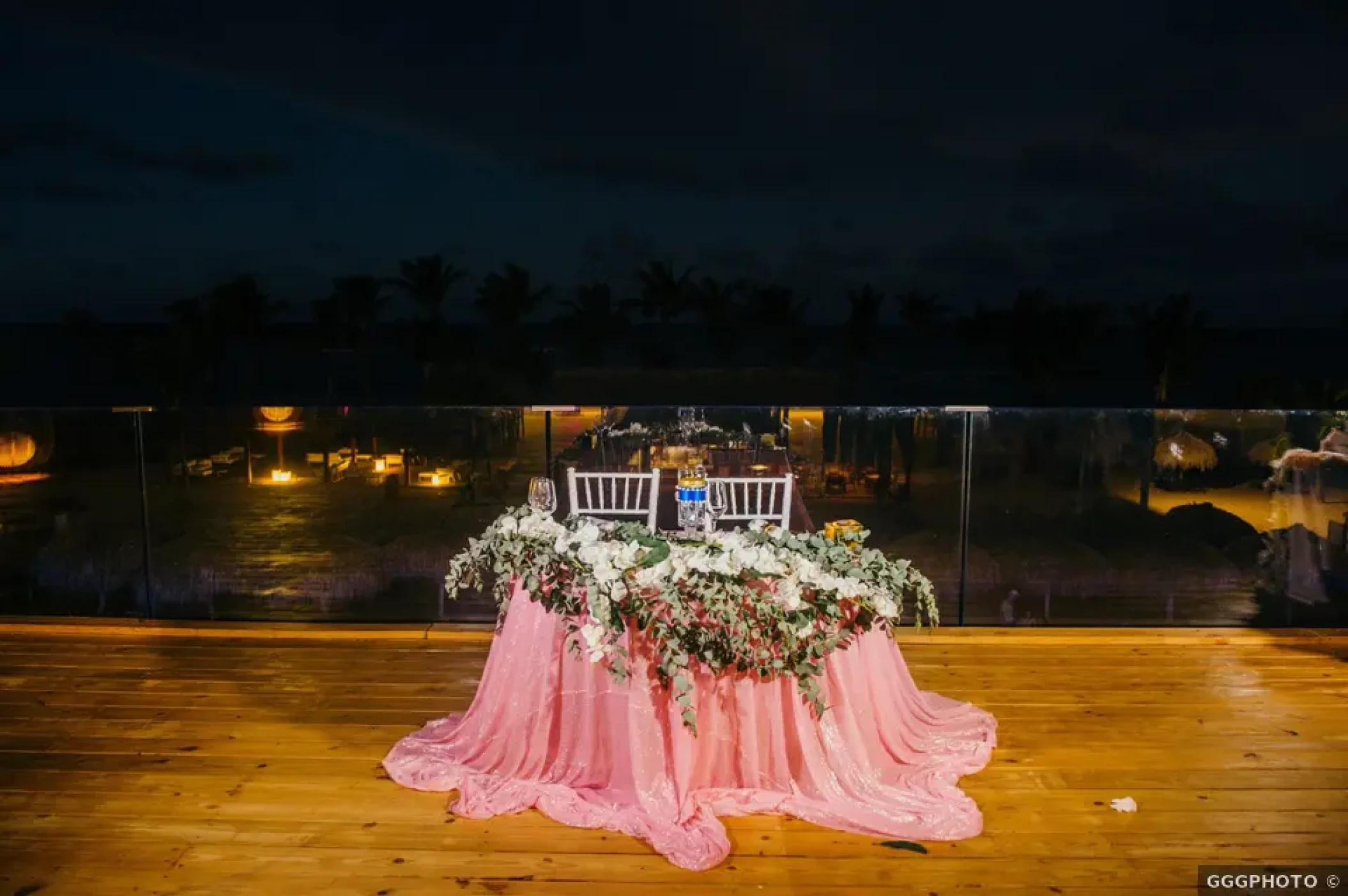 Dinner reception on x lounge at Excellence el carmen dominic republic