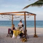Private dinner in beach wedding venue at Excellence Playa Mujeres