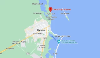 Google maps of Finest Playa Mujeres