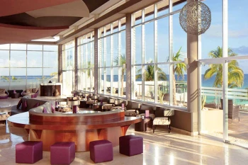 The Fives Beach Hotel & Residences sky bar overlooking ocean