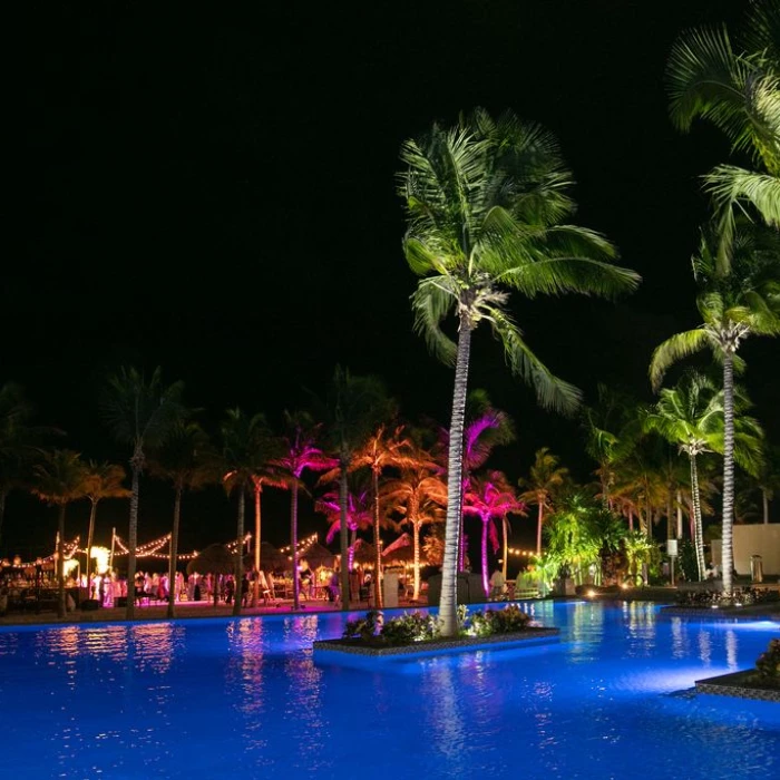 Beach deck wedding venue at Garza blanca Resort and Spa