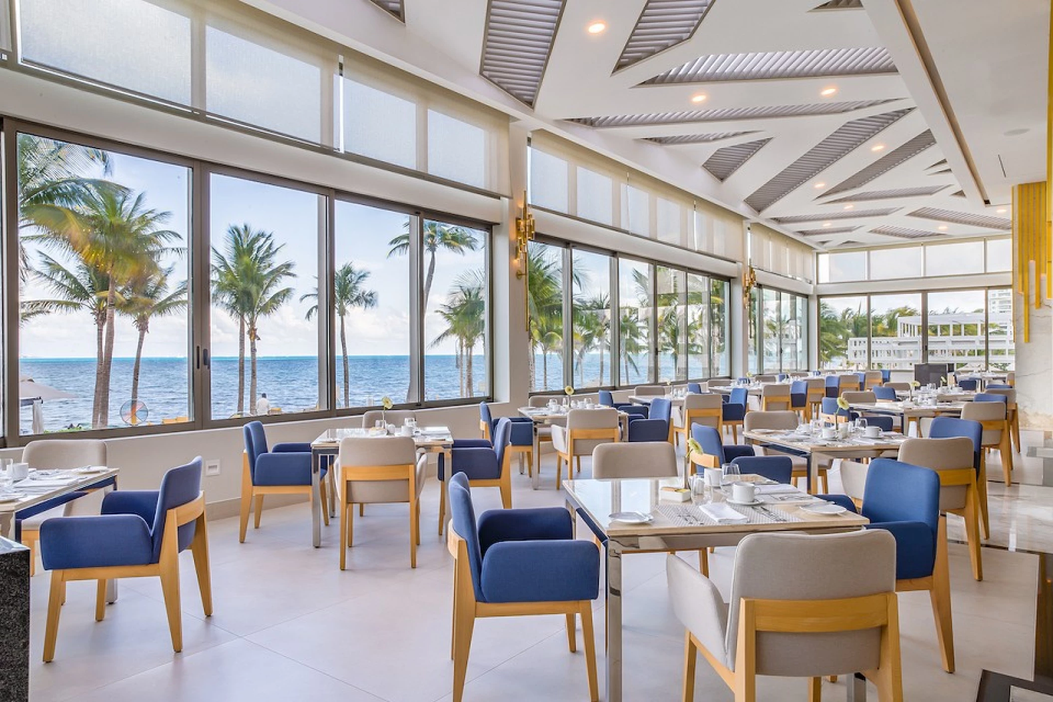 Blanca blue restaurant at Garza blanca Resort and Spa