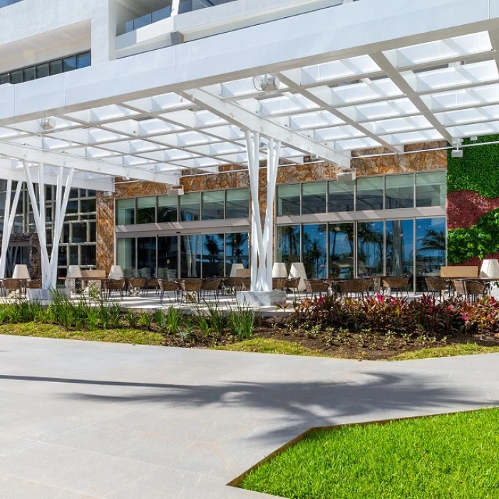 Bocado restaurant terrace at Garza blanca Resort and Spa