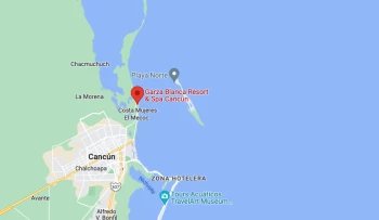 Google maps of Garza blanca resort and spa