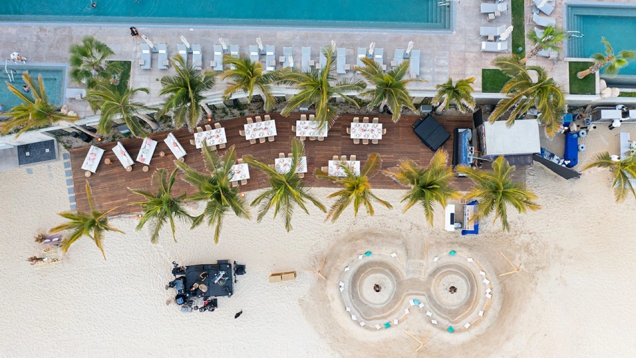 Overhead beach at Garza Blanca Resort & Spa Los Cabos