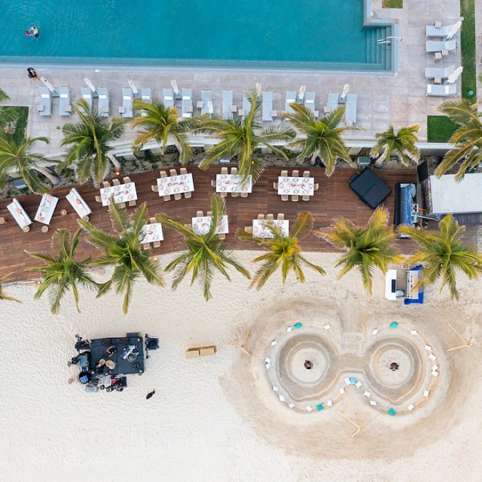 Overhead beach at Garza Blanca Resort & Spa Los Cabos