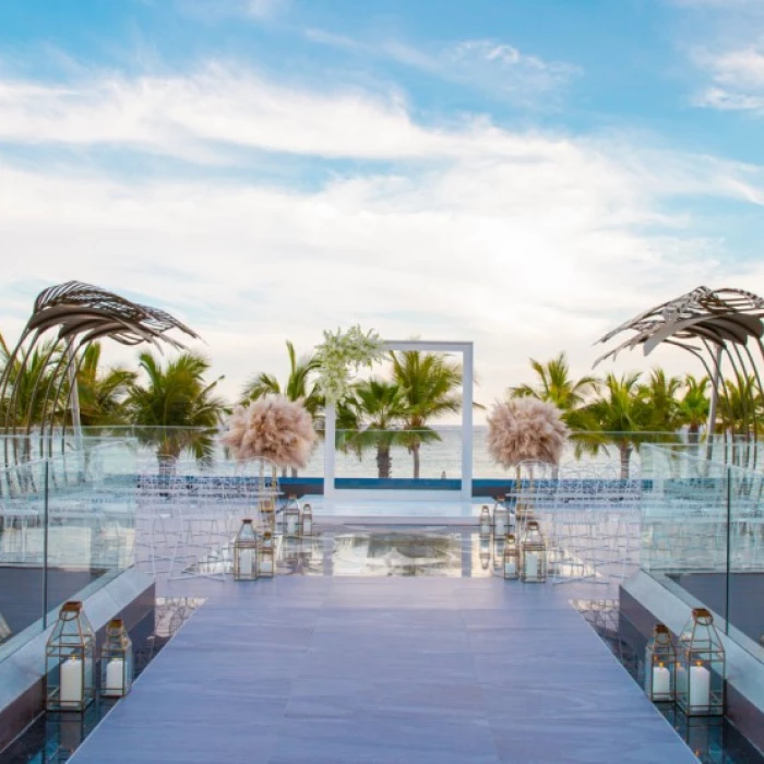 Ceremony decor at Garza Blanca Resort & Spa Los Cabos