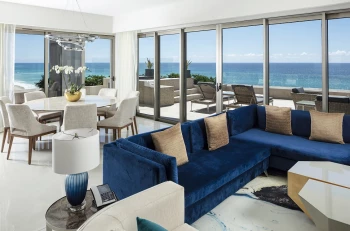 Living room suite at Garza Blanca Resort & Spa Los Cabos