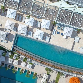 overhead rooftop at Garza Blanca Resort & Spa Los Cabos
