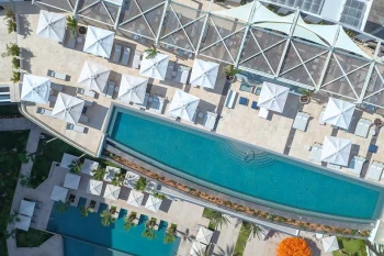 overhead rooftop at Garza Blanca Resort & Spa Los Cabos
