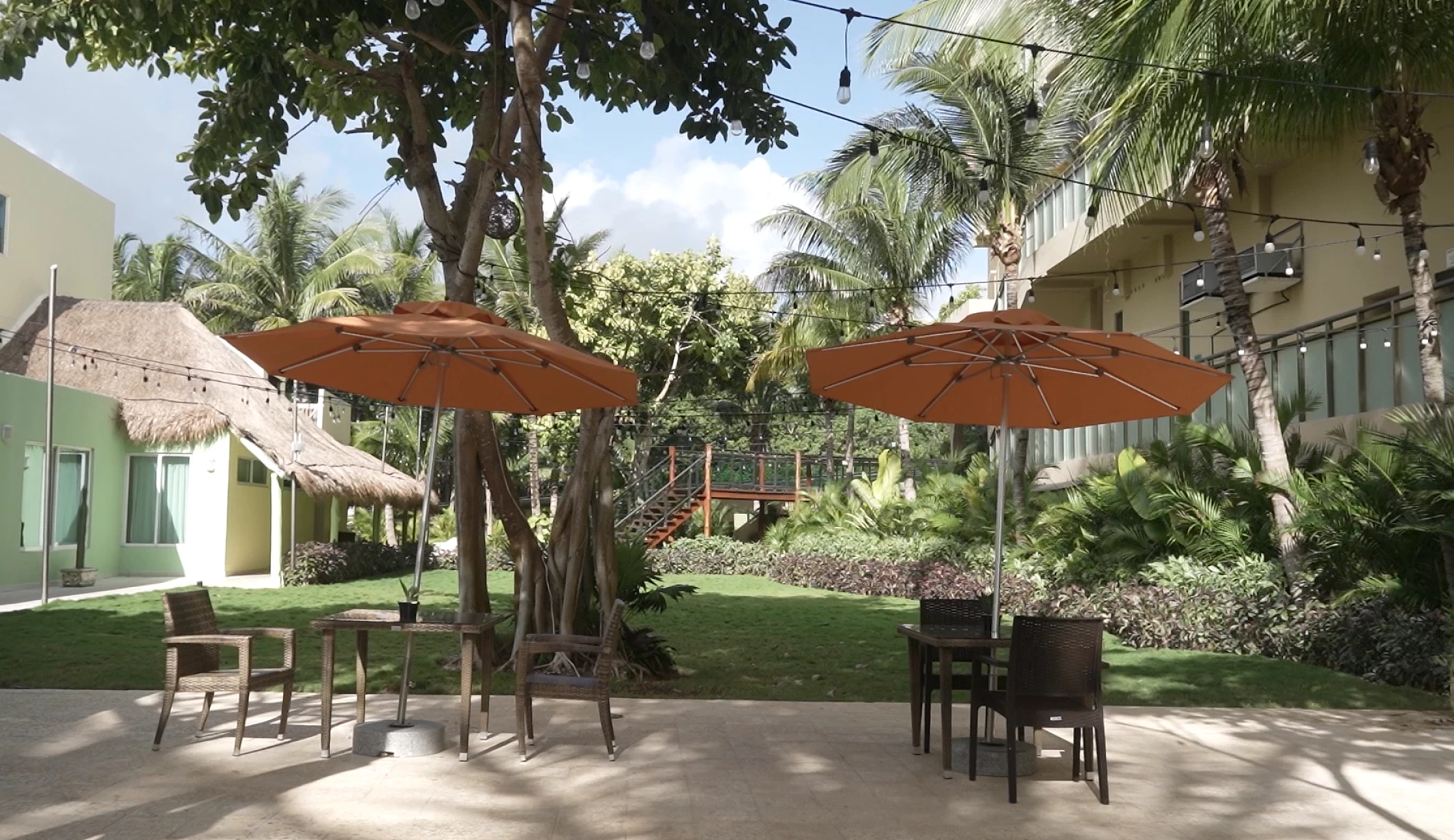 garden wedding reception area at Generations Riviera Maya resort