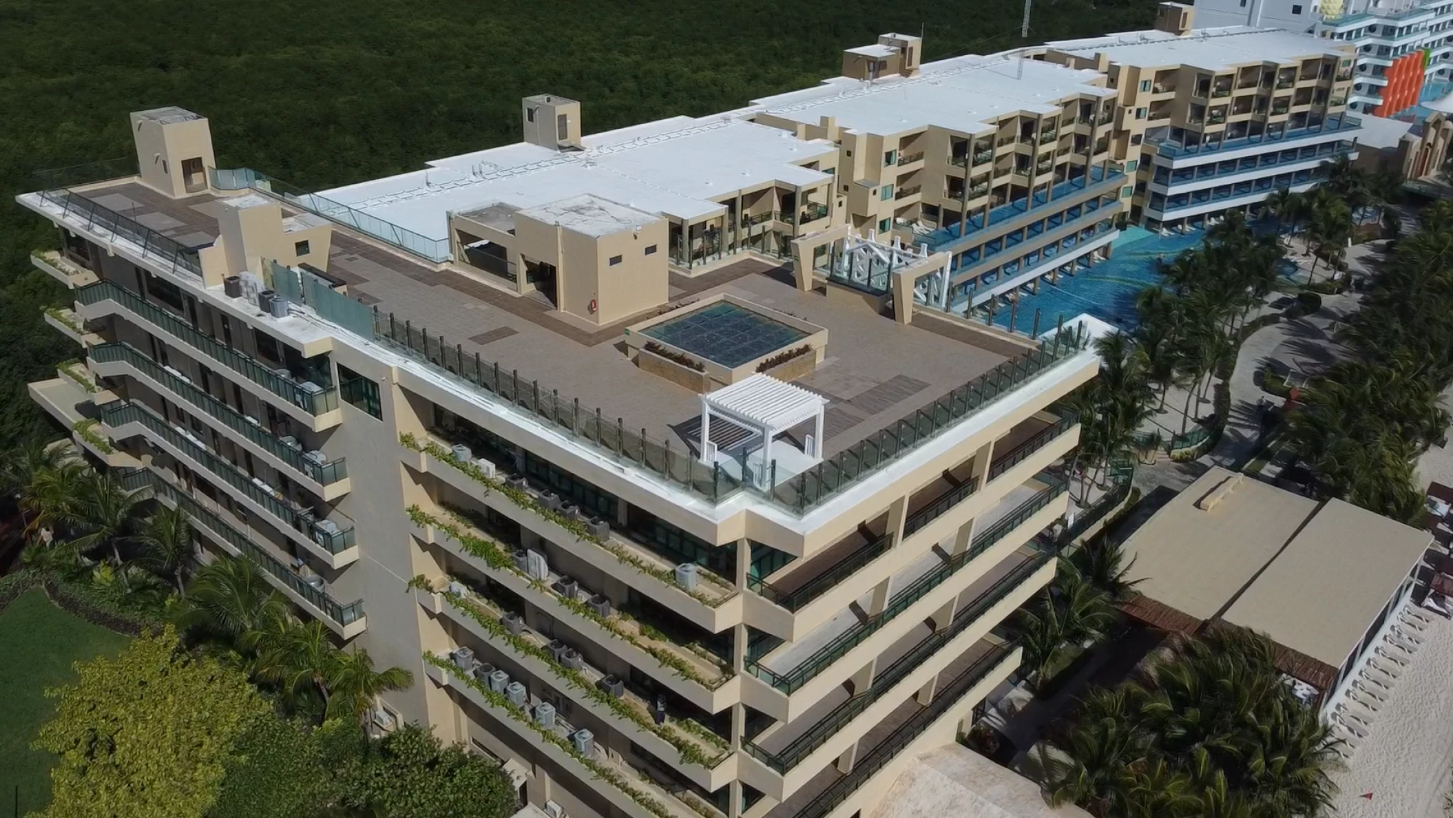 Generations Riviera Maya resort pier deck wedding reception area