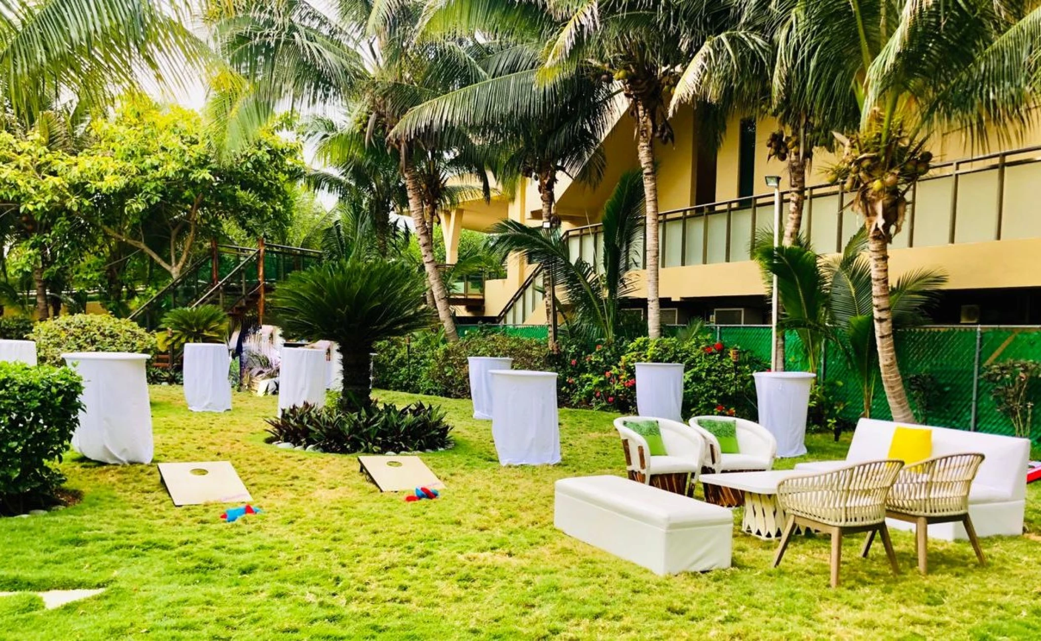 garden wedding reception area at Generations Riviera Maya resort