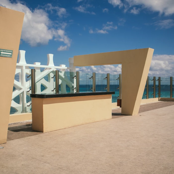 Generations Riviera Maya resort sky deck wedding reception area