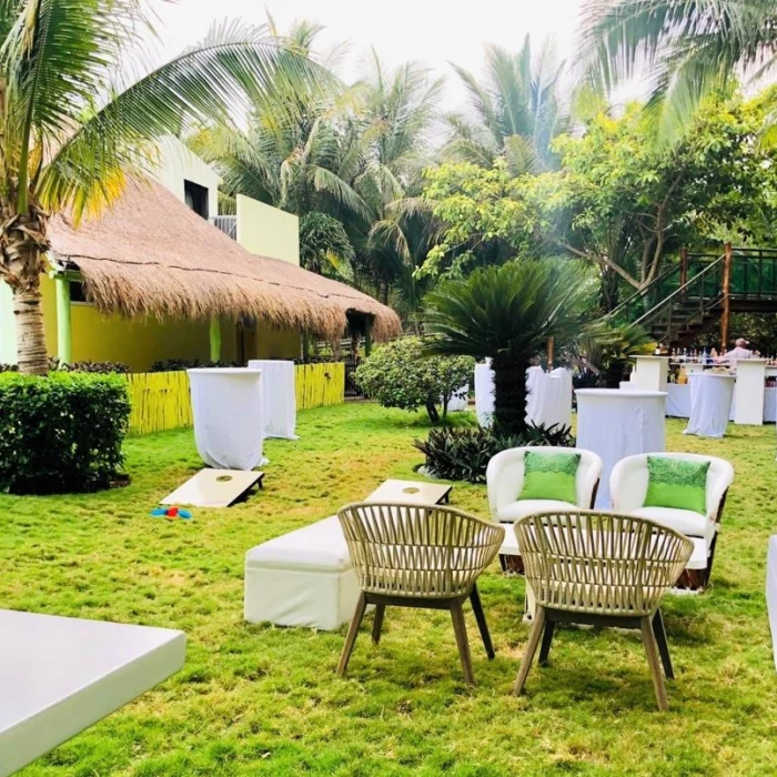 Generations Riviera Maya resort garden wedding reception area