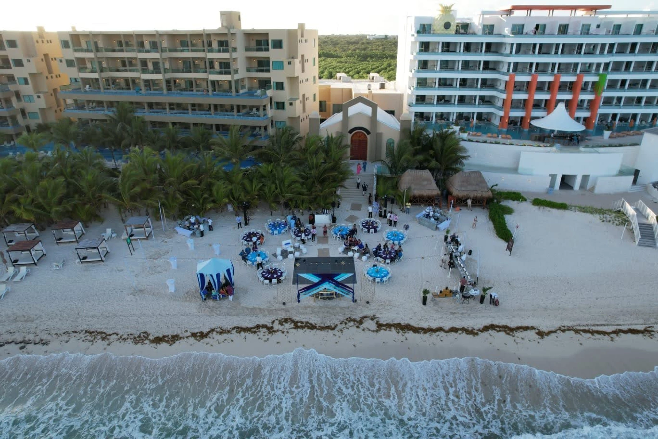Beach chapel area at Generations Riviera Maya resort