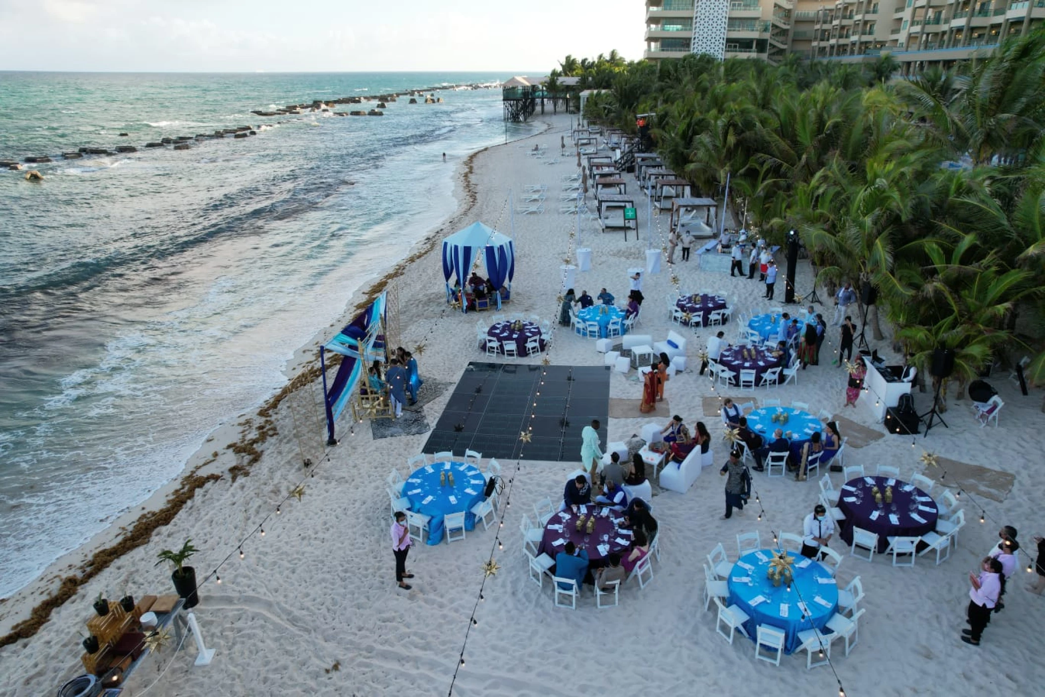 Beach chapel area at Generations Riviera Maya resort