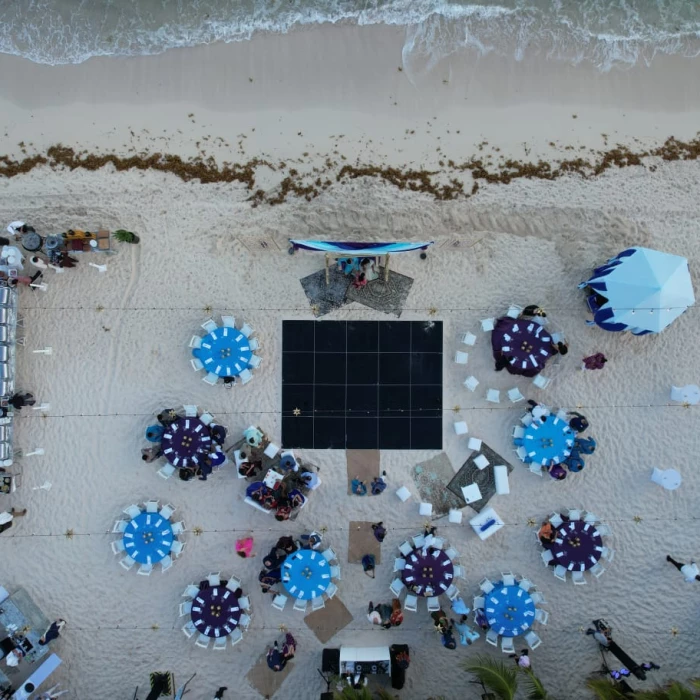 Beach chapel area at Generations Riviera Maya resort