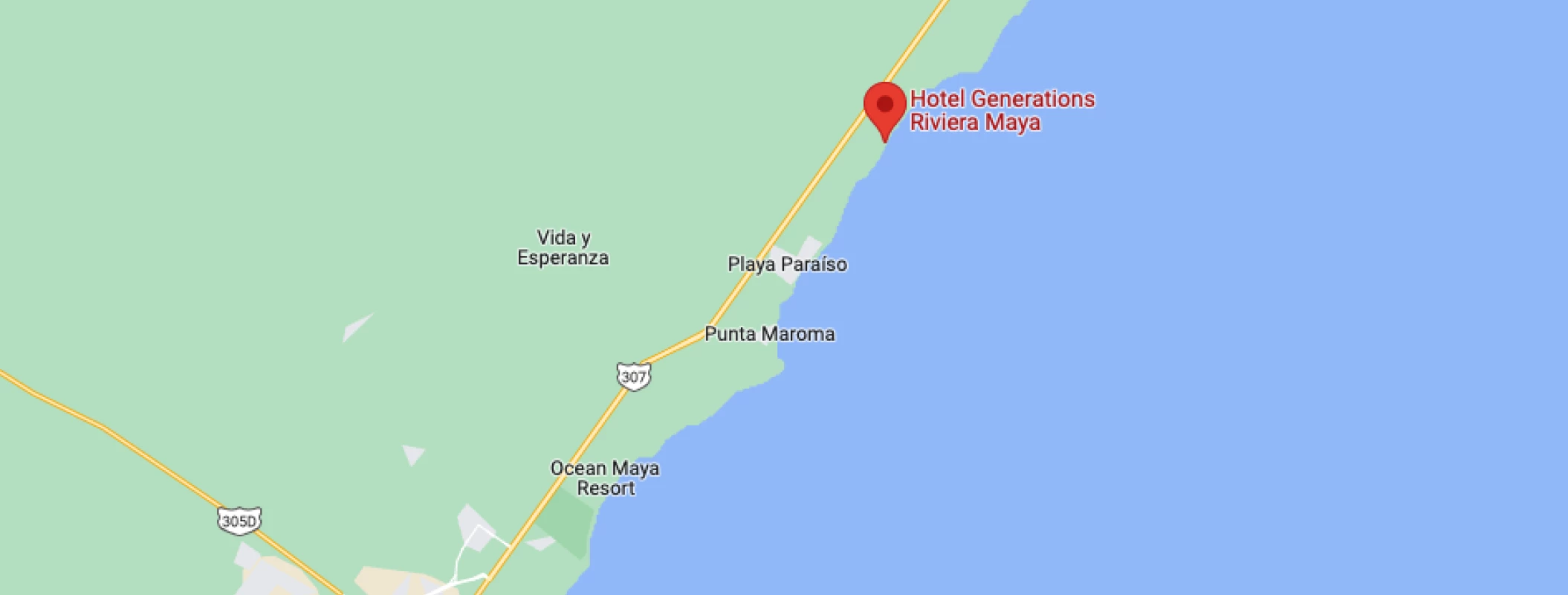 Google maps of generations riviera maya