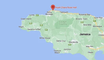 Google maps of Hyatt Zilara Rose Hall