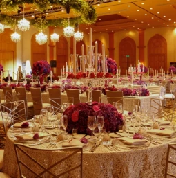 Dinner reception on the Grand master Ballroom at Grand Fiesta Americana Los Cabos