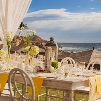 Dinner reception decor at Grand Fiesta Americana Los Cabos All inclusive Golf and Spa