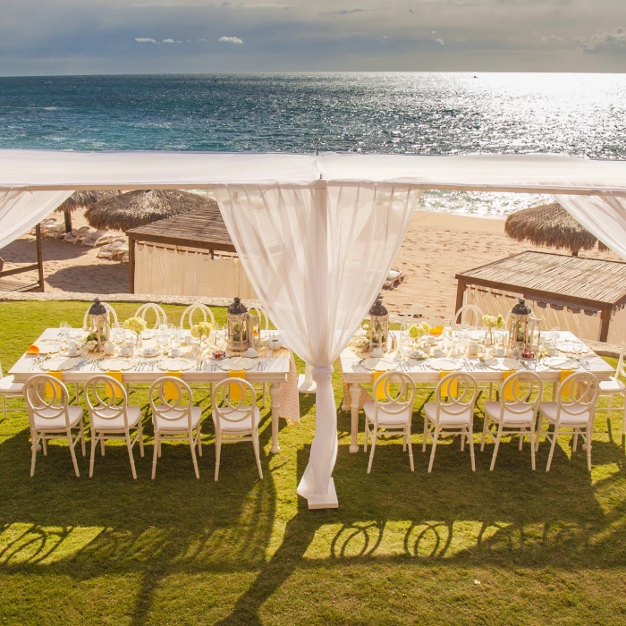 Dinner reception decor at Grand Fiesta Americana Los Cabos All inclusive Golf and Spa