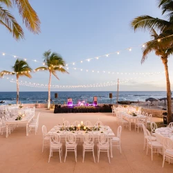 Dinner reception on the whales terrace at Grand Fiesta Americana Los Cabos