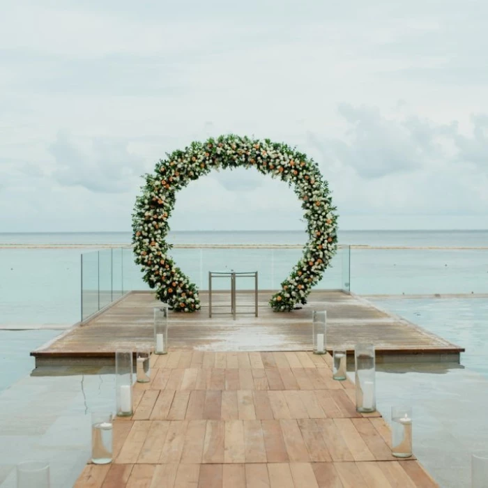 Ceremony decor at Grand Hyatt Playa del Carmen