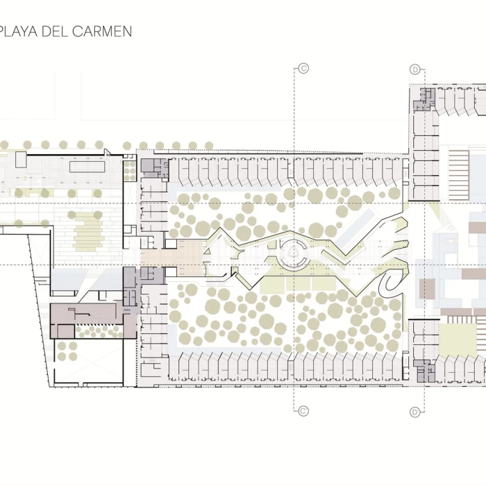 Resort map of Grand Hyatt Playa del Carmen