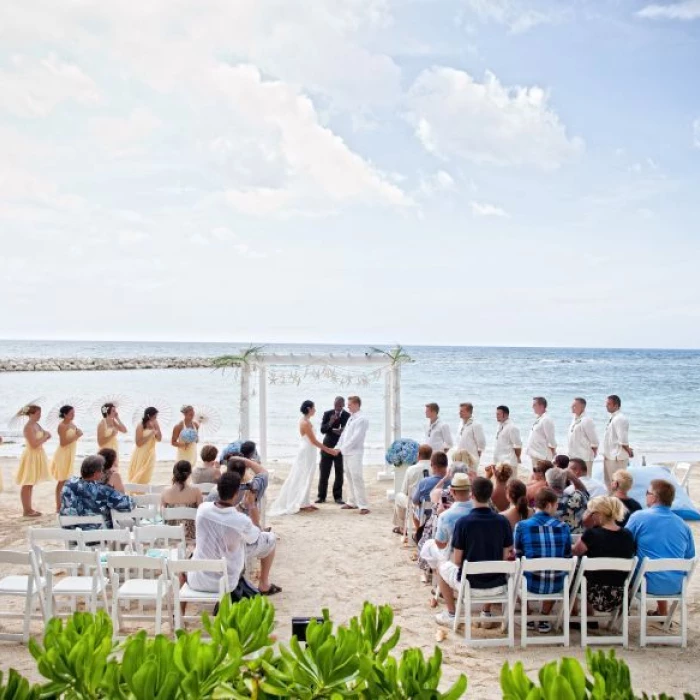 Beach ceremony at Grand Palladium Jamaica