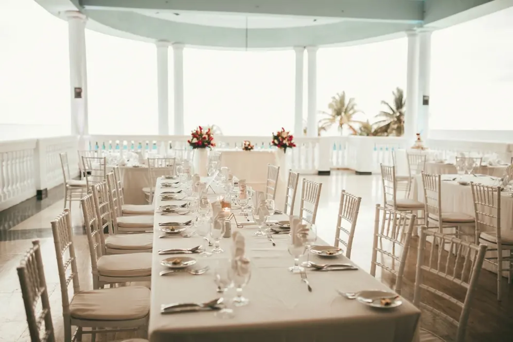 Dinner reception in the infinity saloon bar at grand palladium jamaica