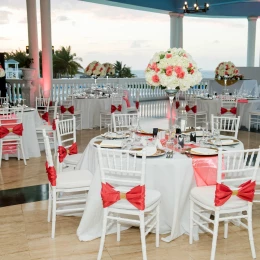 Reception in the infinity saloon bar at grand palladium lady hamilton