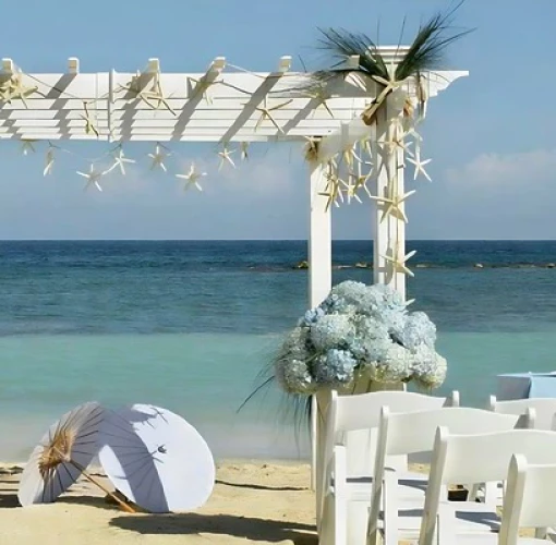 ceremony in the beach  at Grand Palladium Jamaica