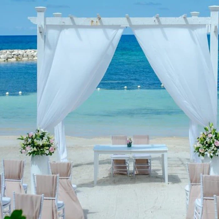 ceremony in the beach at Grand Palladium Jamaica