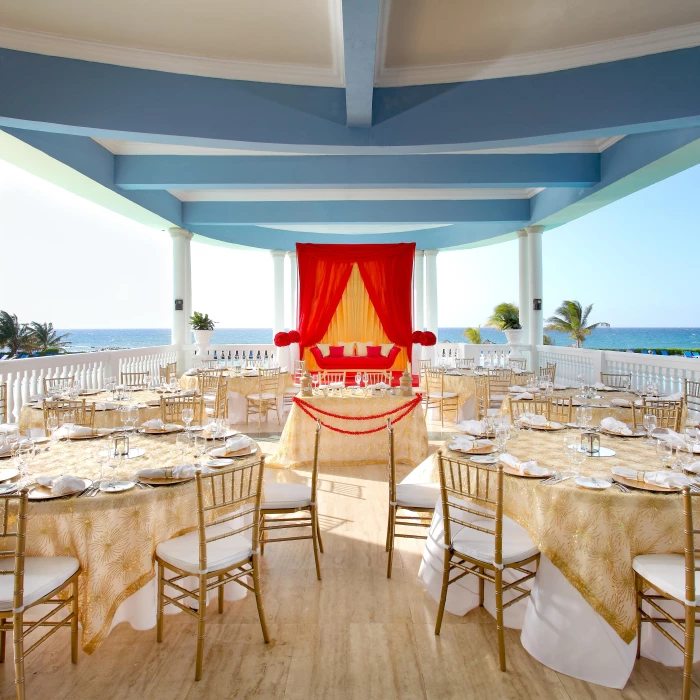 wedding ceremony in the gazebo at Grand Palladium Jamaica