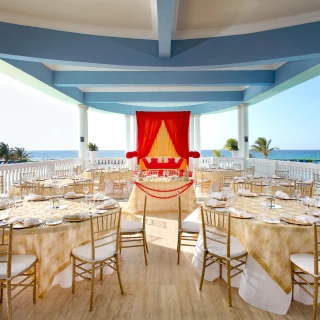 wedding ceremony in the gazebo at Grand Palladium Jamaica