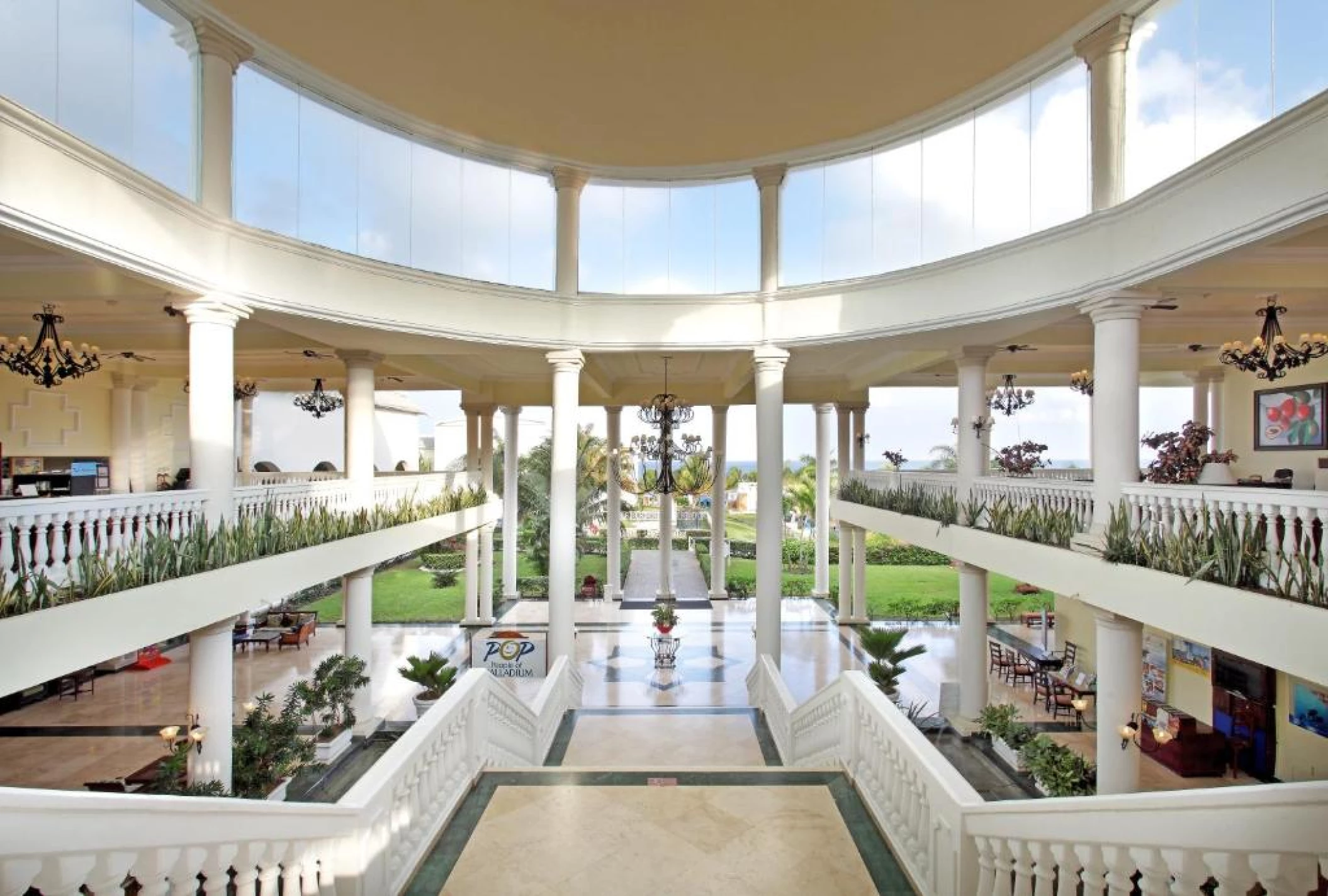 Lobby at grand palladium lady hamilton